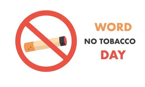 Conceptual illustration vector for World No Tobacco Day 스톡 일러스트