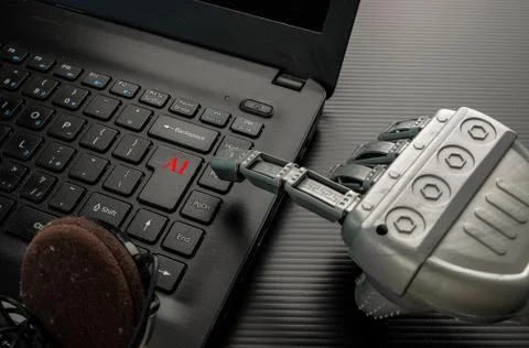 Conceptual image of artificial intelligence (AI). Stock Photos