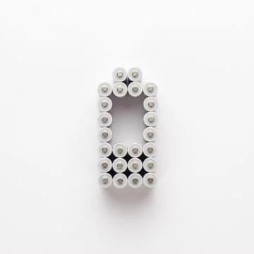 Conceptual image of battery charge level pictogram Stock Photos