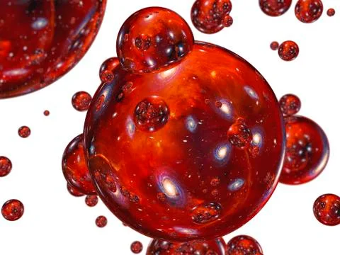 Conceptual image of bubble universes Stock Illustration