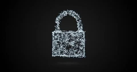 Conceptual image of cloud computing data security Stock Photos