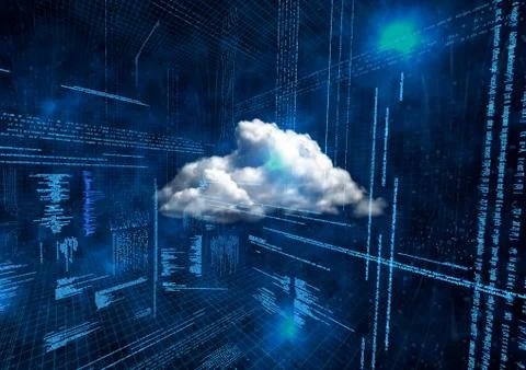 Conceptual image of cloud computing イラスト素材