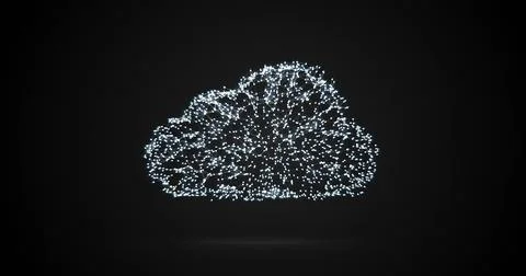 Conceptual image of cloud computing Stock Photos