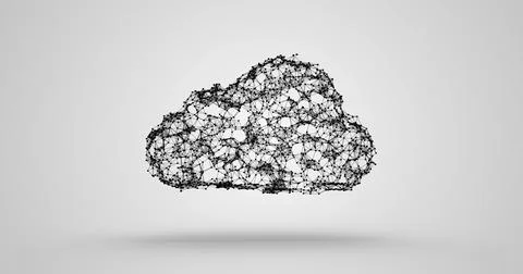 Conceptual image of cloud computing 写真素材