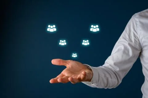 Conceptual image of customer support Stock Photos