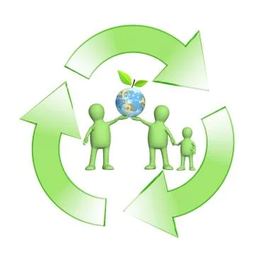 Conceptual image - protection of an environment Stock Illustration