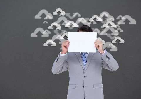 Conceptual image showing cloud computing Stock Photos