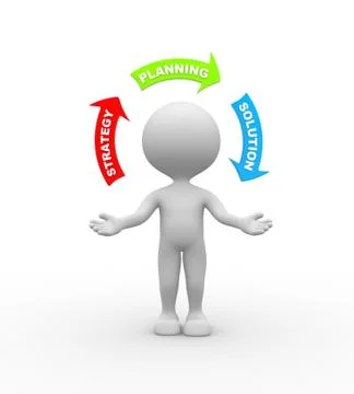 Conceptual image of strategy. Stock Illustration