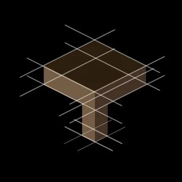 Conceptual image of a structure Stock Illustration