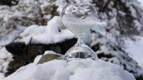 Conceptual image of switching to winter time or fall back. Stock-Footage 312546819