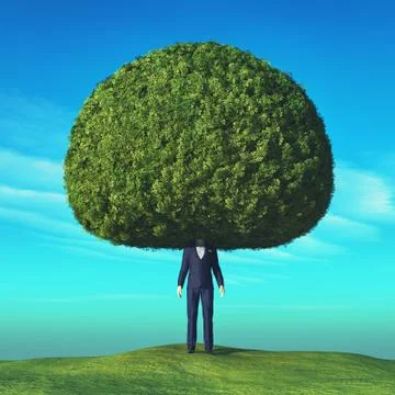 Conceptual image of a tree Stock Illustration