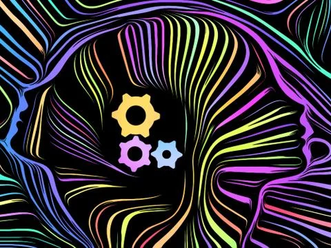 Conceptual Inner Lines Stock Illustration