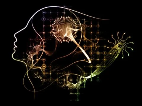 Conceptual Inner Logic Illustrazione stock