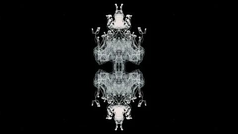 Conceptual interweaving of cosmic threads of life 库存影片 318068019