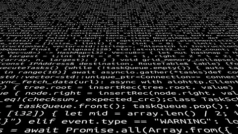 Conceptual java code of web page or javascript programming concept. Stock Footage 293714987