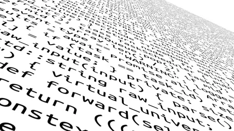 Conceptual java code of web page or javascript programming concept. Stock Footage 293714995