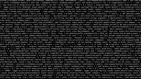 Conceptual java code of web page or javascript programming concept. Stock Footage 293715002
