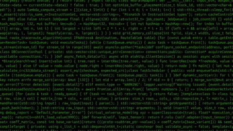 Conceptual java code of web page or javascript programming concept. Stock Footage 293715004