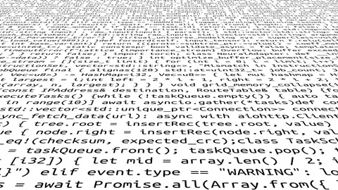 Conceptual java code of web page or javascript programming concept. Stock Footage 293715023