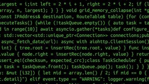 Conceptual java code of web page or javascript programming concept. Stock Footage 293715037