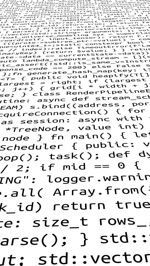Conceptual java code of web page or javascript programming concept. Stock Footage 293715088