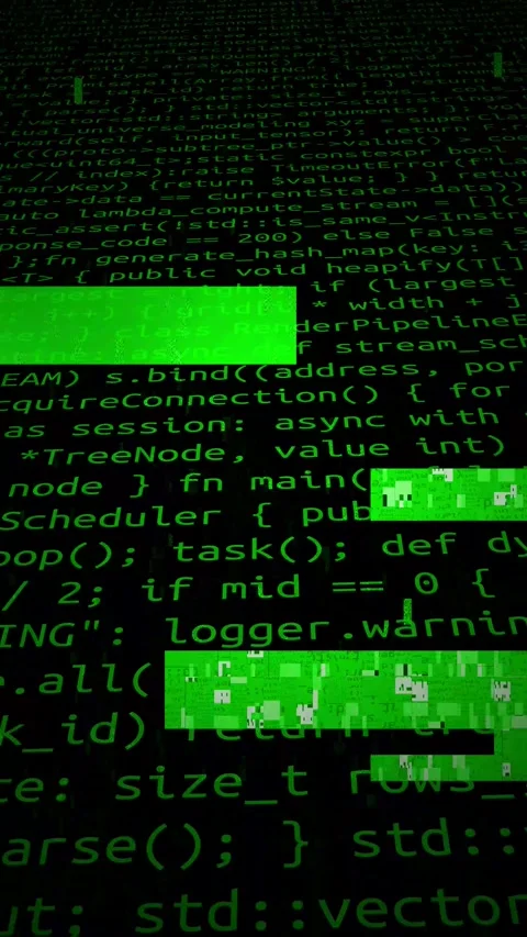 Conceptual java code of web page or javascript programming concept. Stock Footage 293715105