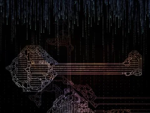 Conceptual Key Code イラスト素材