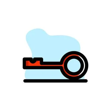 Conceptual Key Vector Illustration Design Icon Design Stock Illustration