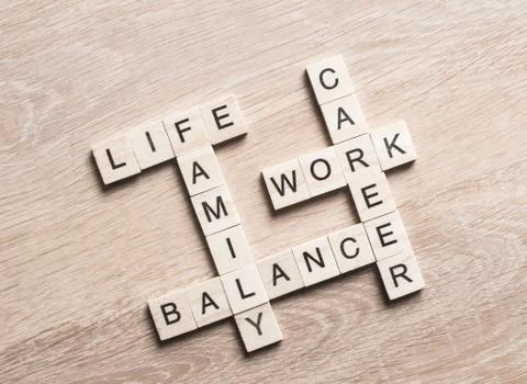 Conceptual keywords on wooden table with elements of game making crossword Stock Photos