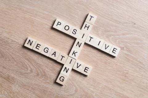 Conceptual keywords on wooden table with elements of game making crossword Stock Photos