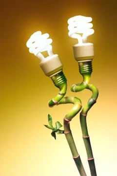 Conceptual lamps Stock Photos