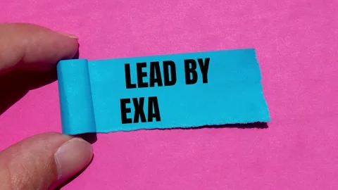 Conceptual lead by example symbol Stock Footage 311368794