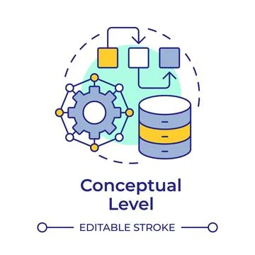Conceptual level multi color concept icon イラスト素材