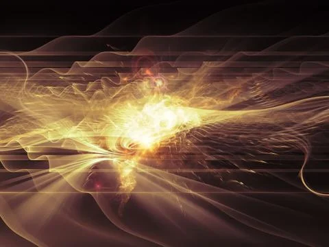 Conceptual Light Waves イラスト素材