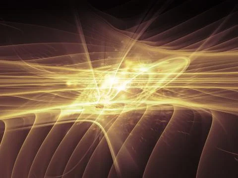 Conceptual Light Waves Stock Illustration