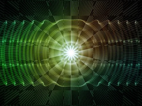 Conceptual Light Waves Stock Illustration