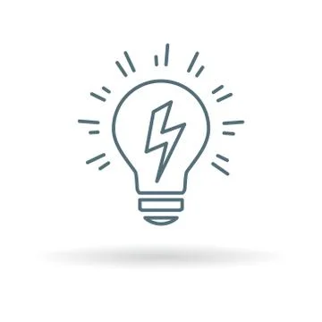 Conceptual lightbulb Idea icon Stock Illustration