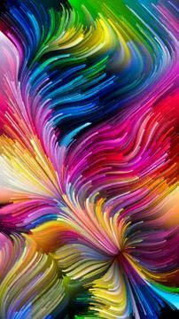 Conceptual Liquid Color Stock Illustration