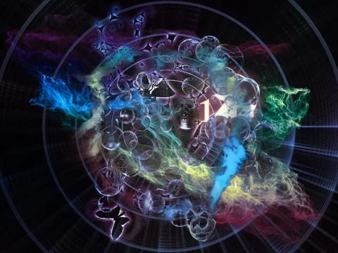 Conceptual Math Visualization Illustrazione stock