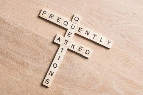 Conceptual media keywords on table with elements of game making crossword Stock Photos