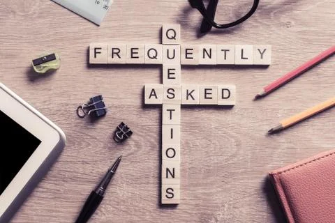 Conceptual media keywords on table with elements of game making Stock Photos