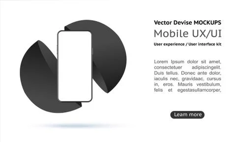 A conceptual mobile phone. for user interface. Stockillustratie