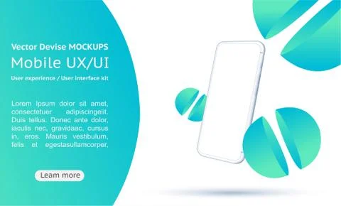 A conceptual mobile phone. for user interface. Stock Illustration