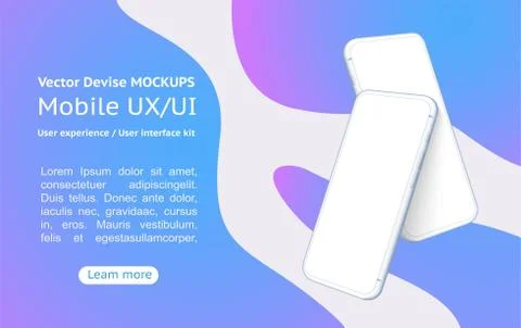 A conceptual mobile phone. for user interface. イラスト素材