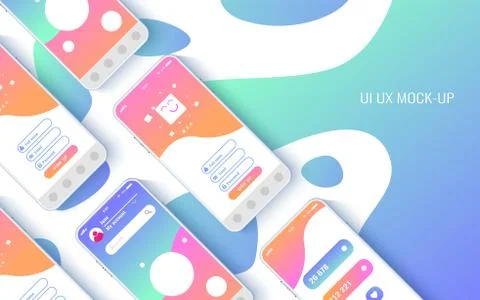 A conceptual mobile phone. for user interface. Illustrazione stock