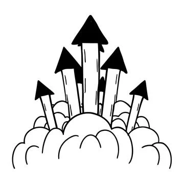 Conceptual Modern Minimal Dynamic Stock Illustration