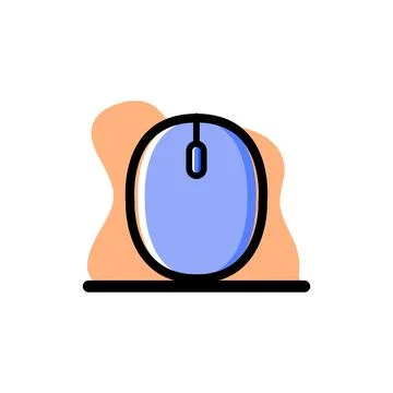 Conceptual Mouse Icon Vector Illustration Design Stock Illustration