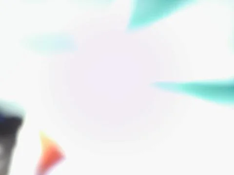Conceptual multicolor shiny particles texture with different elements. Backgr Foto stock