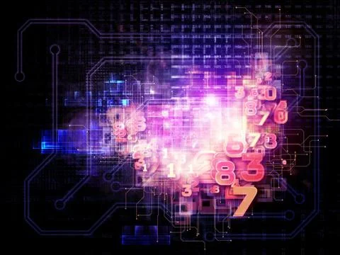 Conceptual Network Illustrazione stock