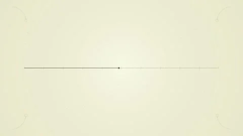 Conceptual Number Line with Discrete Points and Ticks on Faded Beige Backgrou Stock Footage 346659655